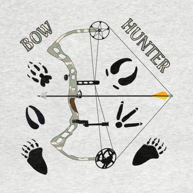 Bow Hunter, hunting, archery, gifts, apparel by sandyo2ly